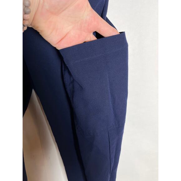 FIGS Navy Blue Elastic Waist Jogger Scrub Pants Size Medium Healthcare - Picture 4 of 9